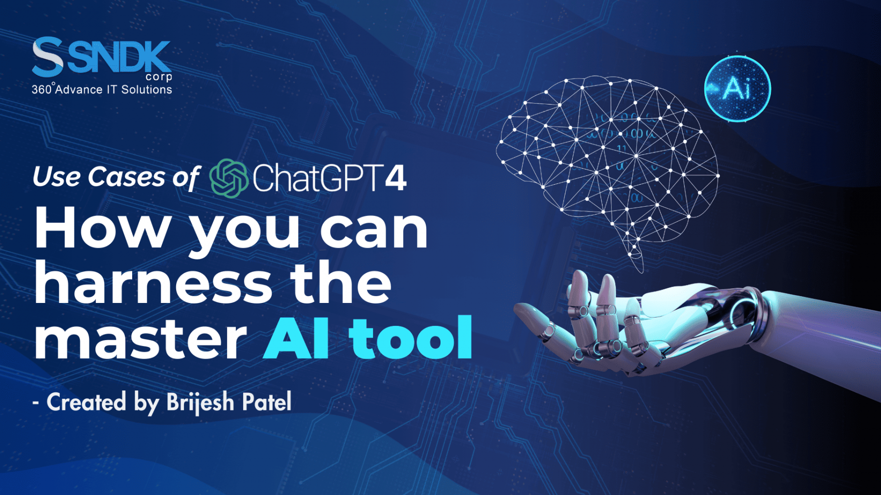 The master machine learning tool- ChatGPT-4